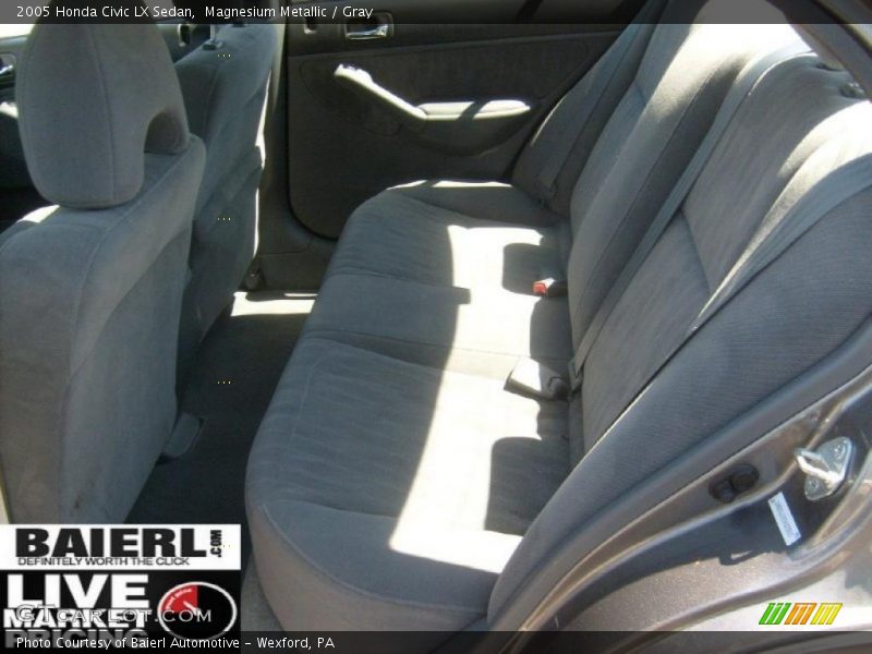 Magnesium Metallic / Gray 2005 Honda Civic LX Sedan