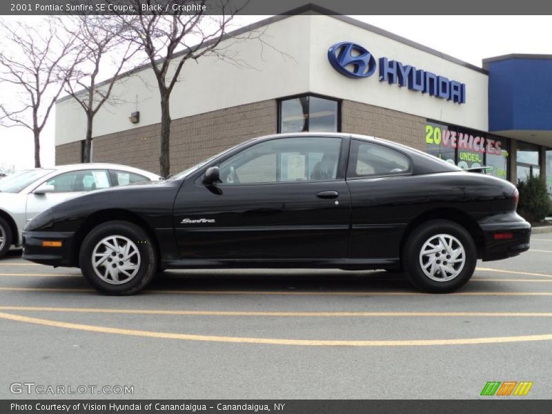 Black / Graphite 2001 Pontiac Sunfire SE Coupe