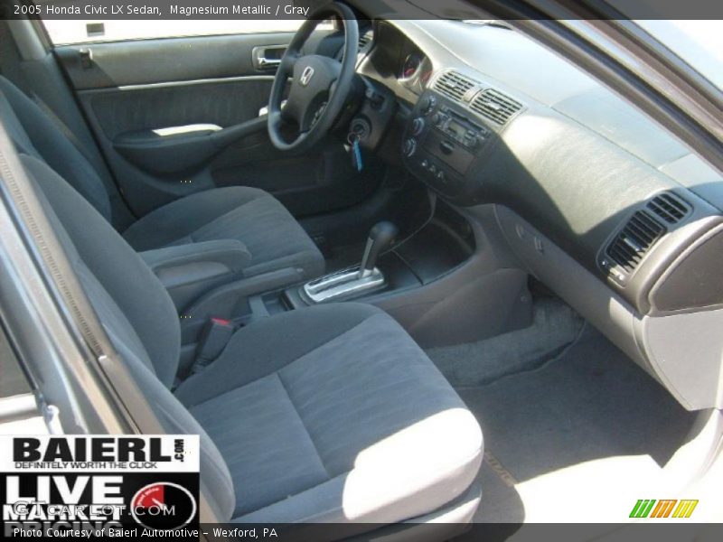 Magnesium Metallic / Gray 2005 Honda Civic LX Sedan