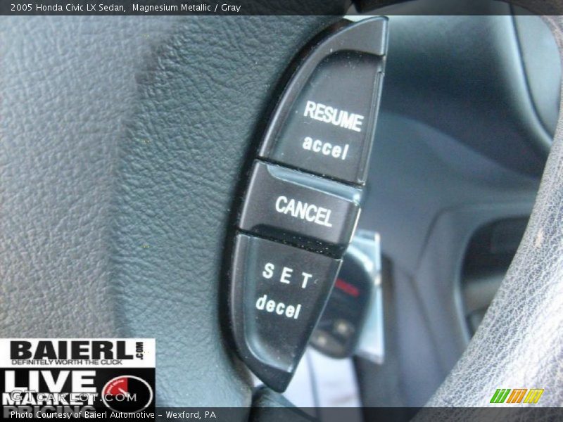 Magnesium Metallic / Gray 2005 Honda Civic LX Sedan