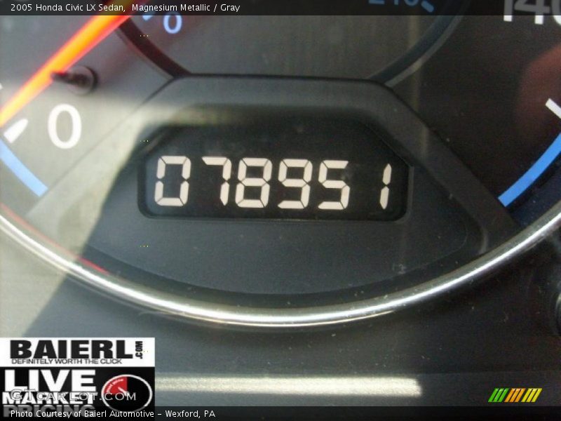 Magnesium Metallic / Gray 2005 Honda Civic LX Sedan