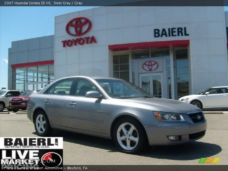 Steel Gray / Gray 2007 Hyundai Sonata SE V6