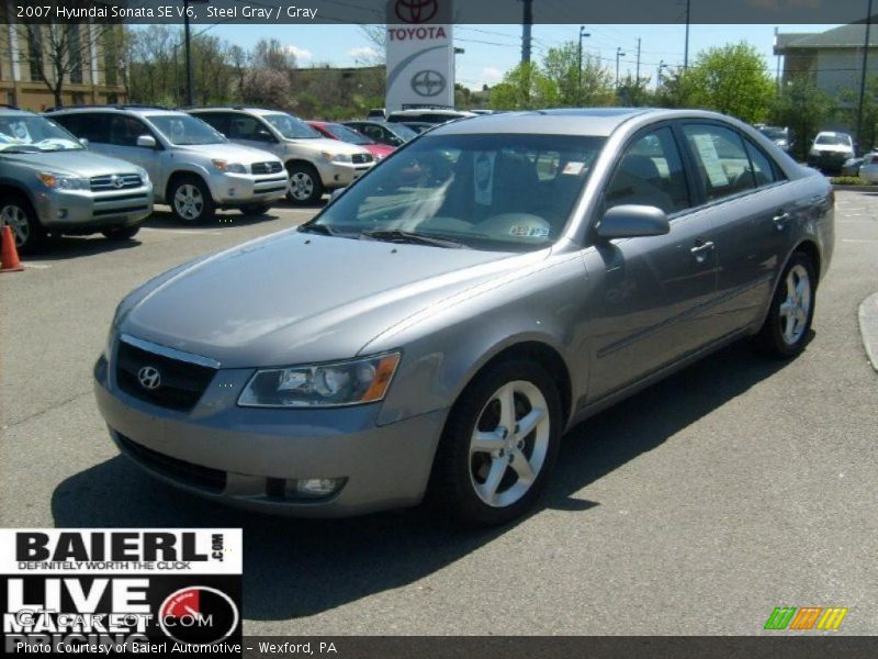Steel Gray / Gray 2007 Hyundai Sonata SE V6