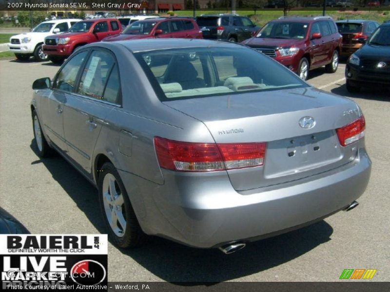 Steel Gray / Gray 2007 Hyundai Sonata SE V6