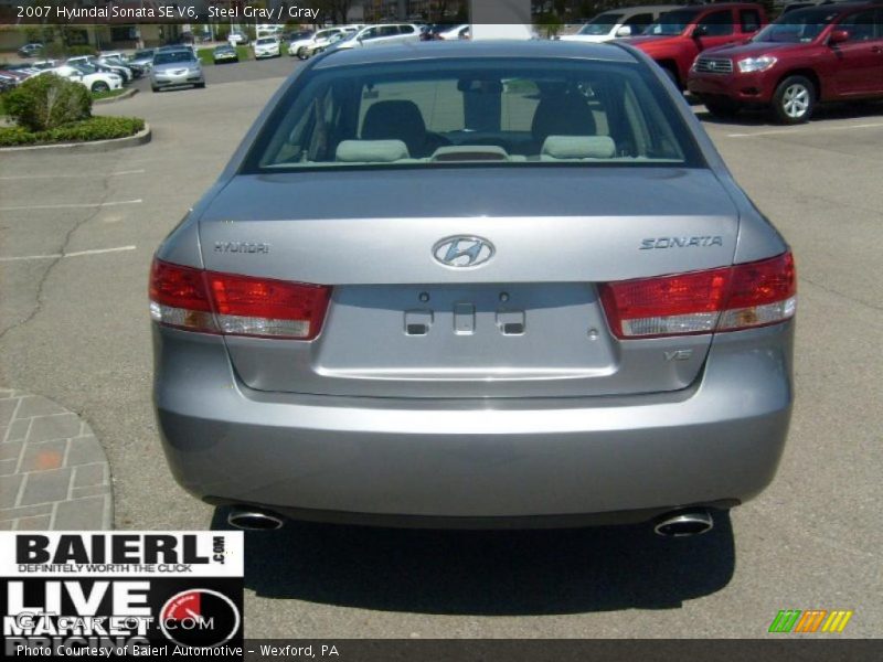 Steel Gray / Gray 2007 Hyundai Sonata SE V6