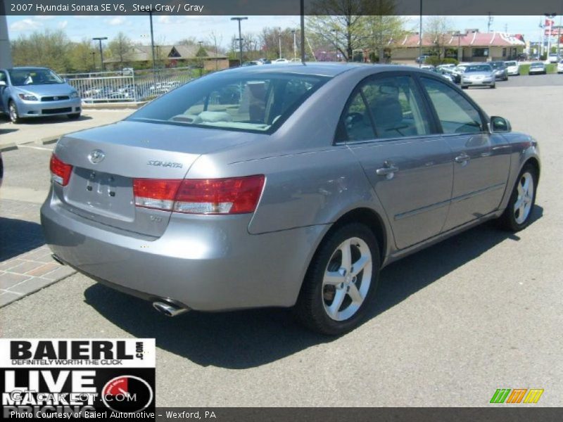 Steel Gray / Gray 2007 Hyundai Sonata SE V6