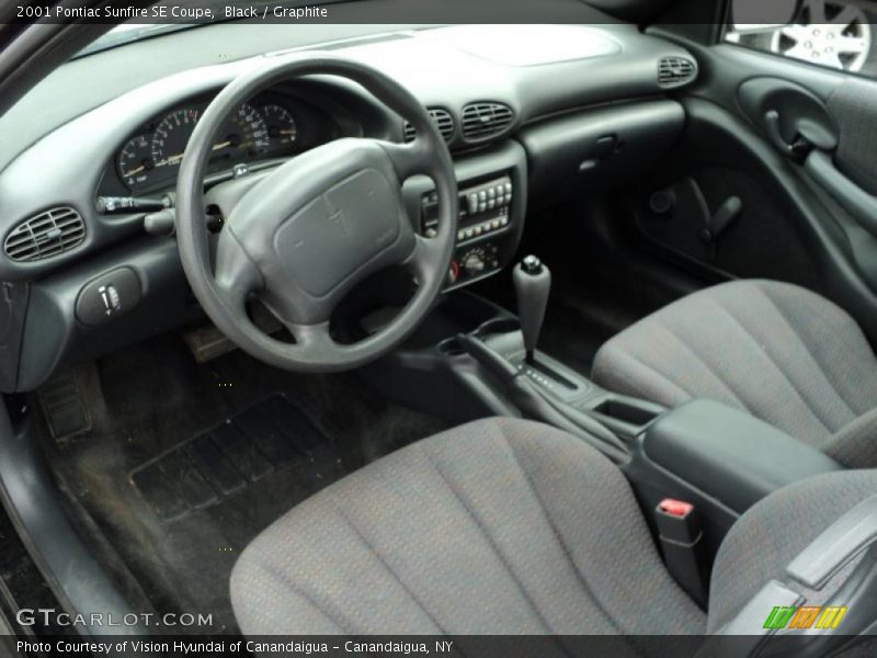 Graphite Interior - 2001 Sunfire SE Coupe 