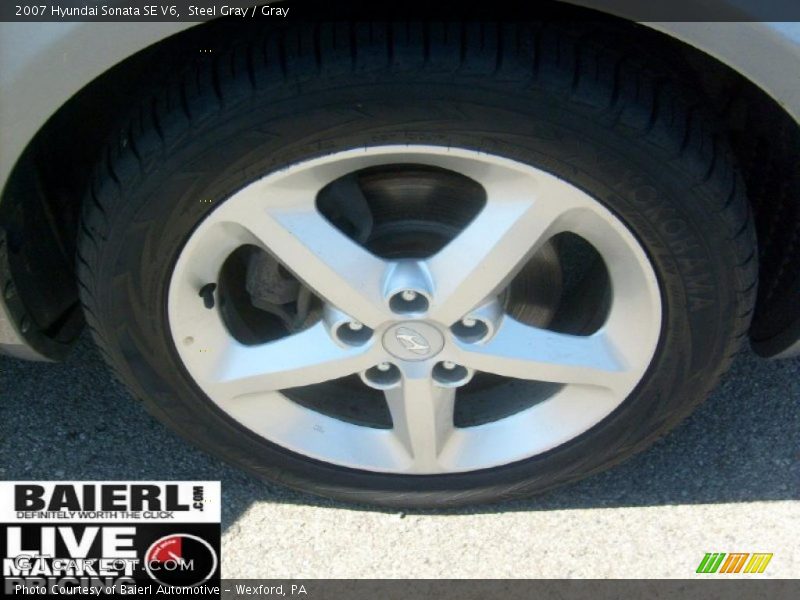 Steel Gray / Gray 2007 Hyundai Sonata SE V6