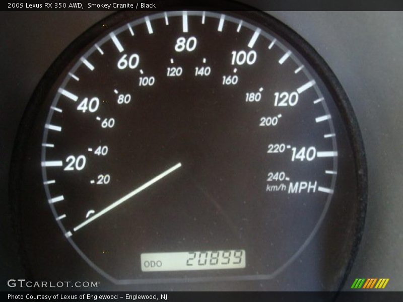 Smokey Granite / Black 2009 Lexus RX 350 AWD