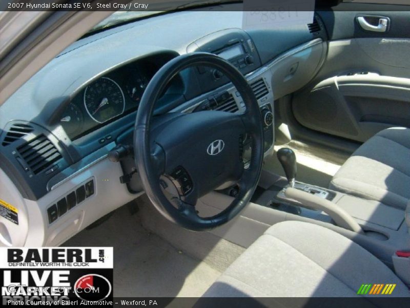 Steel Gray / Gray 2007 Hyundai Sonata SE V6