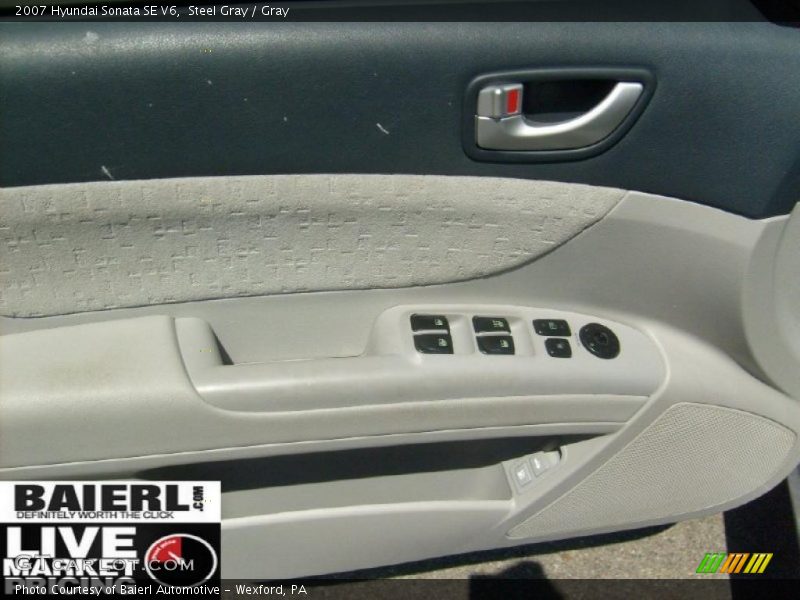 Steel Gray / Gray 2007 Hyundai Sonata SE V6
