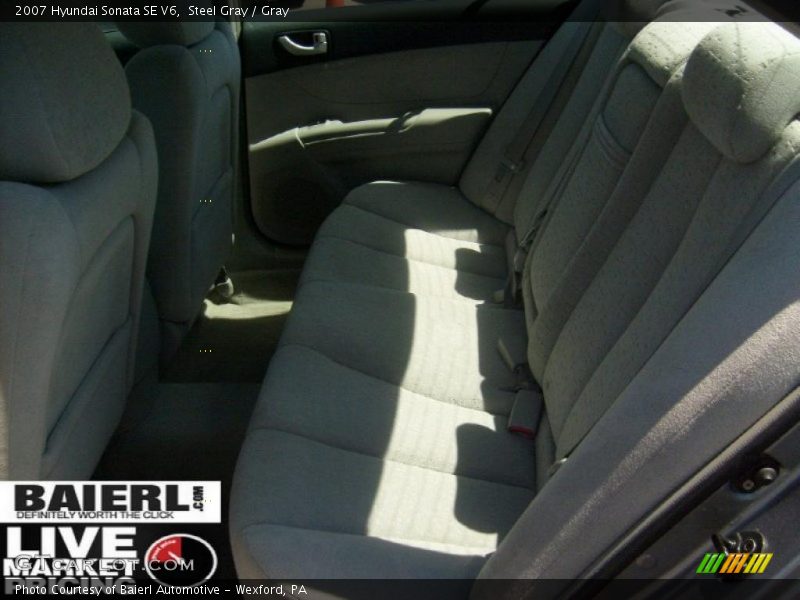 Steel Gray / Gray 2007 Hyundai Sonata SE V6