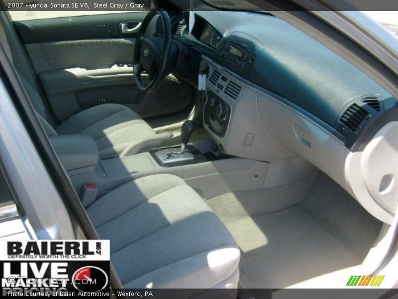 Steel Gray / Gray 2007 Hyundai Sonata SE V6