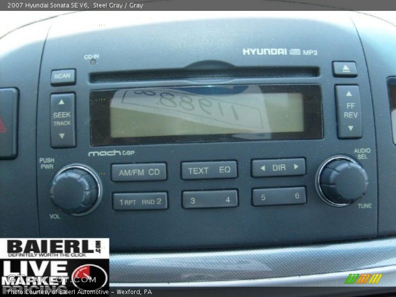 Steel Gray / Gray 2007 Hyundai Sonata SE V6