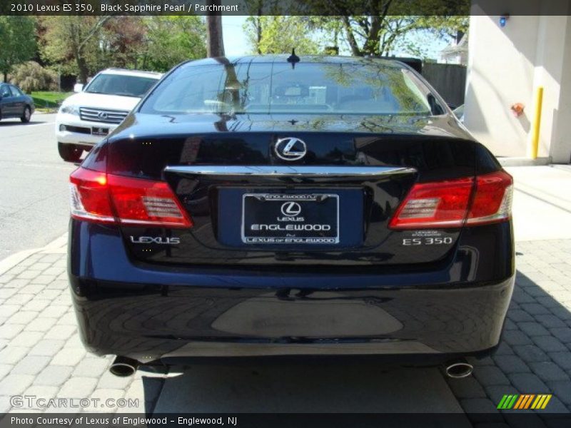 Black Sapphire Pearl / Parchment 2010 Lexus ES 350