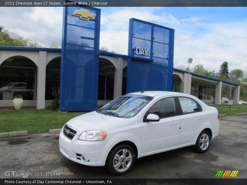 Summit White / Charcoal 2011 Chevrolet Aveo LT Sedan