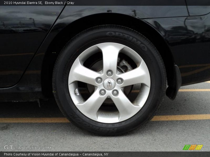 Ebony Black / Gray 2010 Hyundai Elantra SE