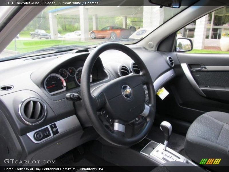 Summit White / Charcoal 2011 Chevrolet Aveo LT Sedan