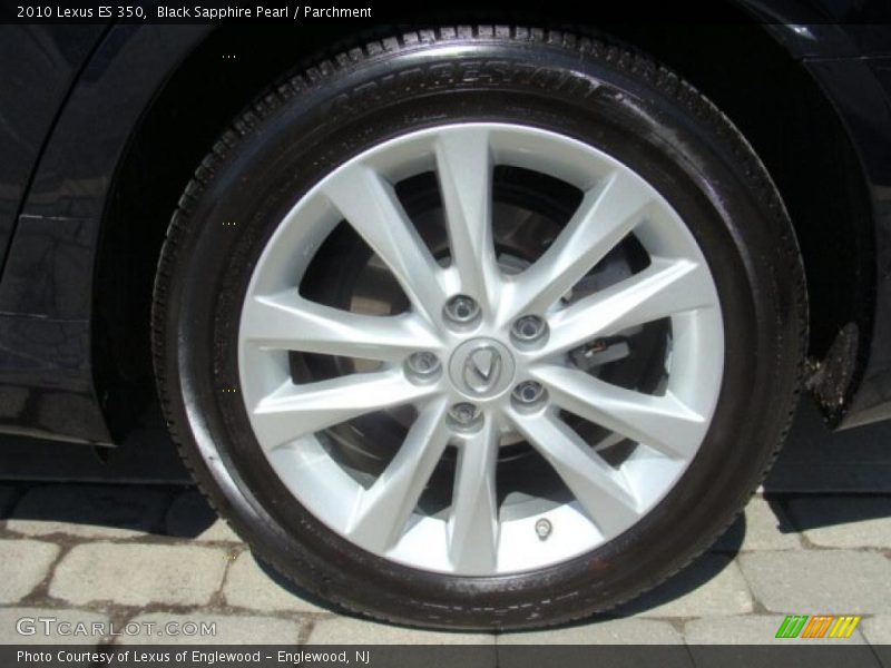 Black Sapphire Pearl / Parchment 2010 Lexus ES 350