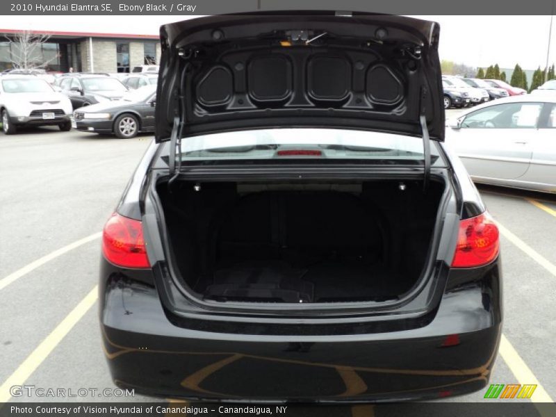 Ebony Black / Gray 2010 Hyundai Elantra SE
