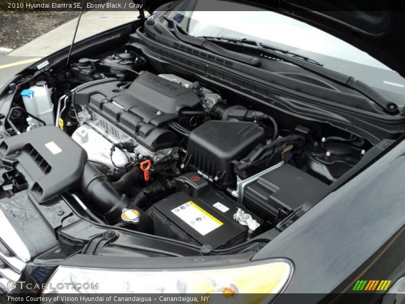 Ebony Black / Gray 2010 Hyundai Elantra SE