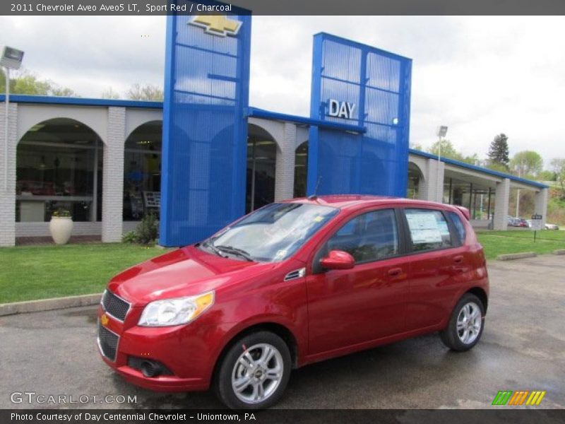 Sport Red / Charcoal 2011 Chevrolet Aveo Aveo5 LT