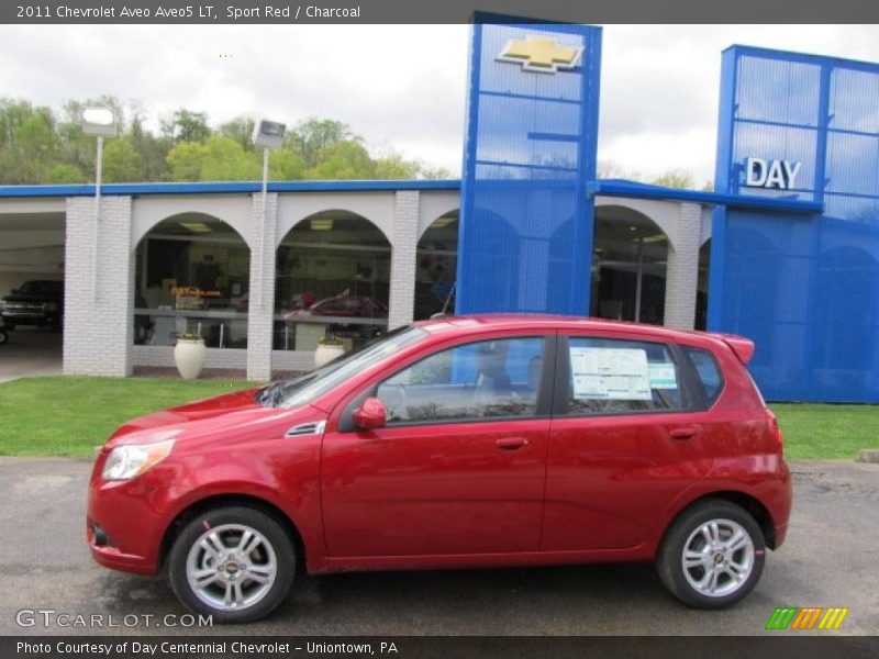 Sport Red / Charcoal 2011 Chevrolet Aveo Aveo5 LT
