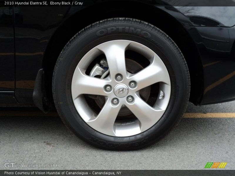 Ebony Black / Gray 2010 Hyundai Elantra SE