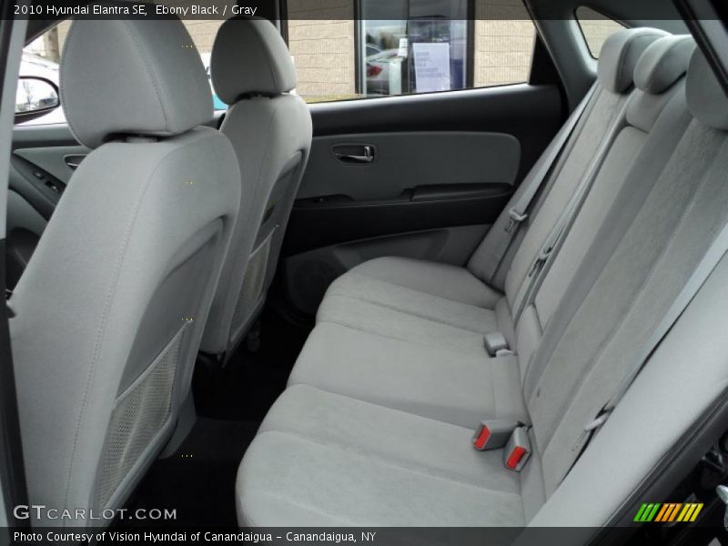 Ebony Black / Gray 2010 Hyundai Elantra SE