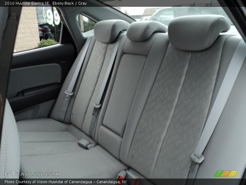 Ebony Black / Gray 2010 Hyundai Elantra SE