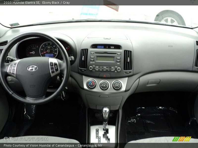 Ebony Black / Gray 2010 Hyundai Elantra SE