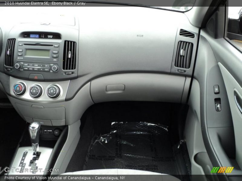 Ebony Black / Gray 2010 Hyundai Elantra SE