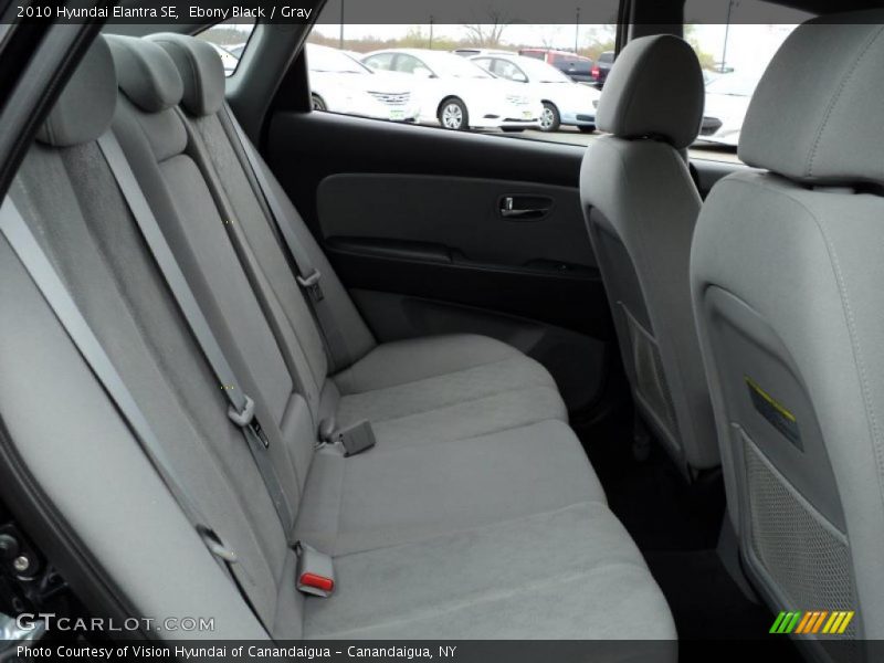 Ebony Black / Gray 2010 Hyundai Elantra SE