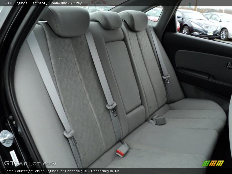 Ebony Black / Gray 2010 Hyundai Elantra SE