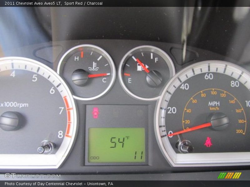 Sport Red / Charcoal 2011 Chevrolet Aveo Aveo5 LT