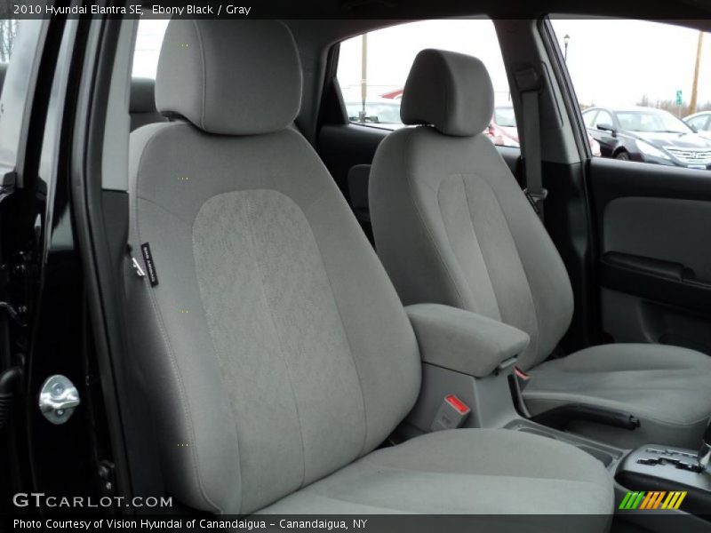 Ebony Black / Gray 2010 Hyundai Elantra SE