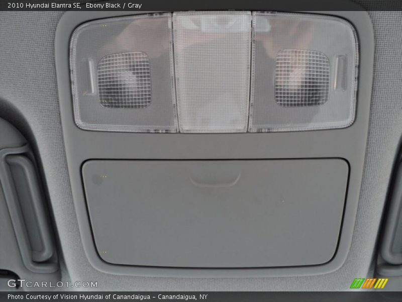 Ebony Black / Gray 2010 Hyundai Elantra SE