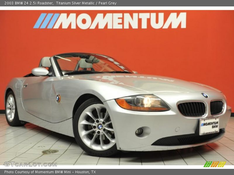 Titanium Silver Metallic / Pearl Grey 2003 BMW Z4 2.5i Roadster