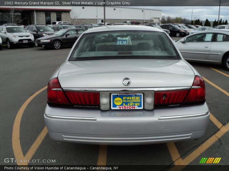 Silver Frost Metallic / Light Graphite Grey 2002 Mercury Grand Marquis GS