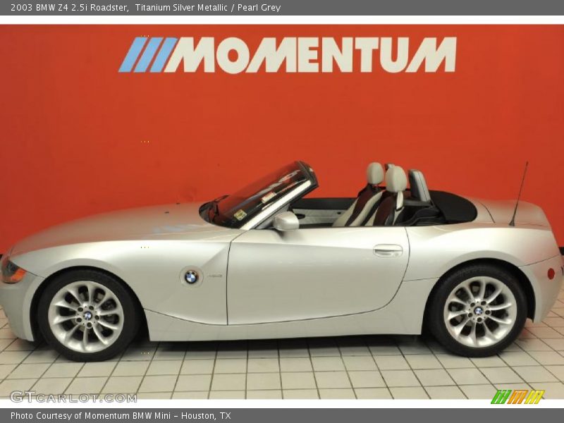 Titanium Silver Metallic / Pearl Grey 2003 BMW Z4 2.5i Roadster