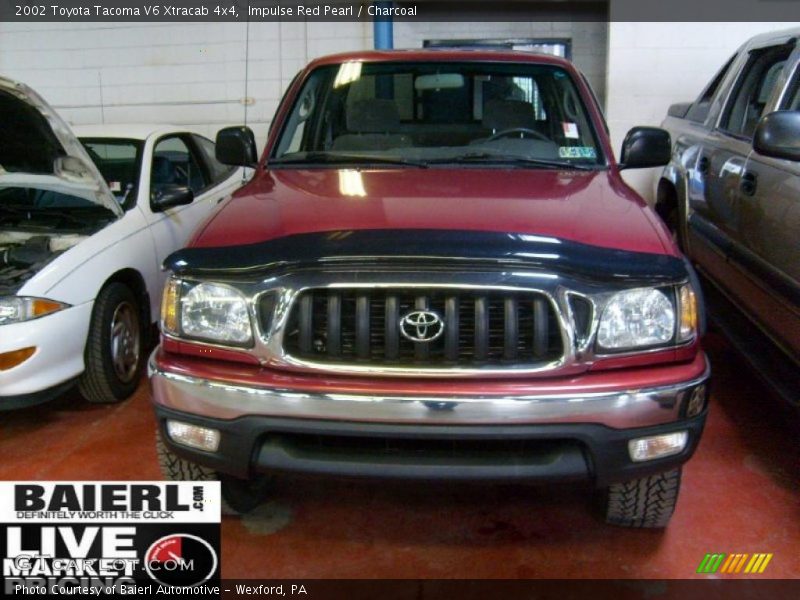 Impulse Red Pearl / Charcoal 2002 Toyota Tacoma V6 Xtracab 4x4