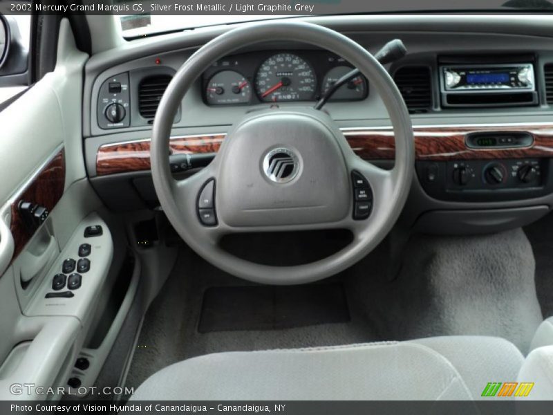 Silver Frost Metallic / Light Graphite Grey 2002 Mercury Grand Marquis GS
