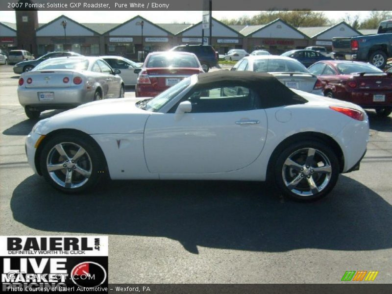 Pure White / Ebony 2007 Pontiac Solstice GXP Roadster