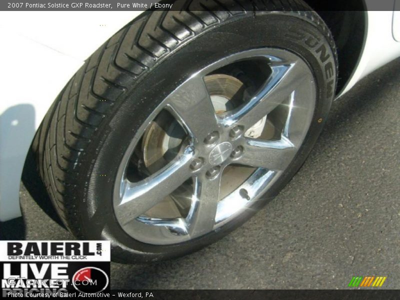Pure White / Ebony 2007 Pontiac Solstice GXP Roadster