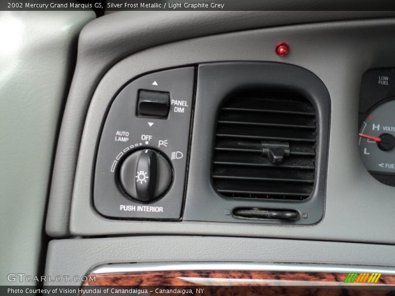 Controls of 2002 Grand Marquis GS