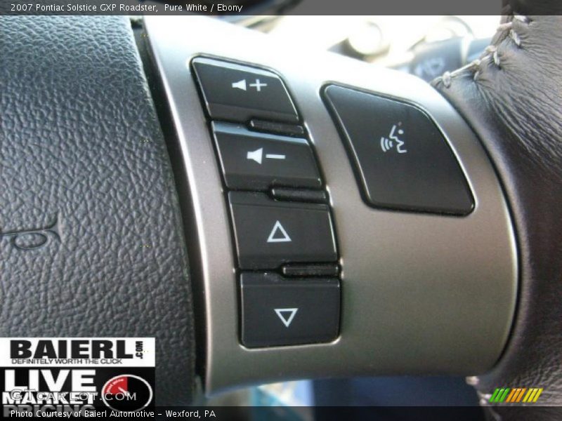 Pure White / Ebony 2007 Pontiac Solstice GXP Roadster