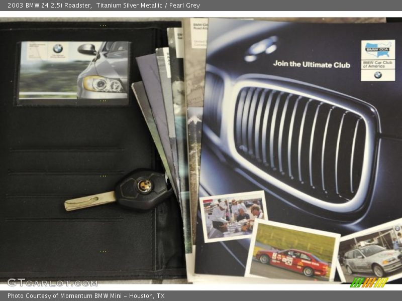 Titanium Silver Metallic / Pearl Grey 2003 BMW Z4 2.5i Roadster