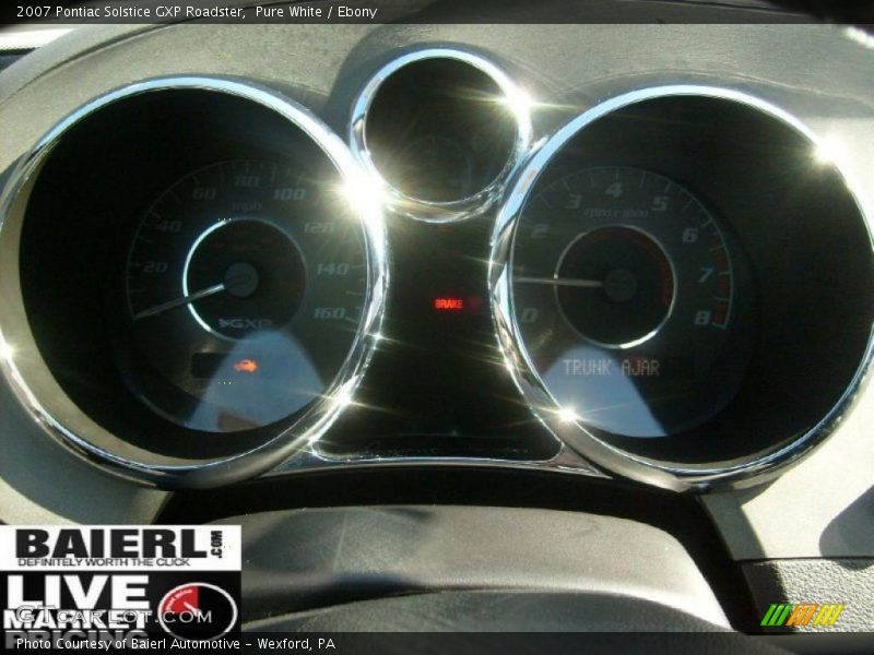 Pure White / Ebony 2007 Pontiac Solstice GXP Roadster