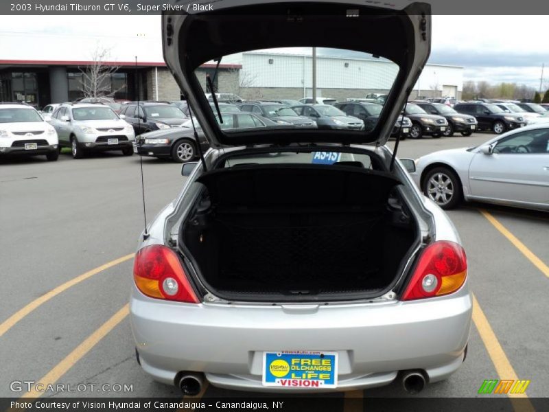 Super Silver / Black 2003 Hyundai Tiburon GT V6