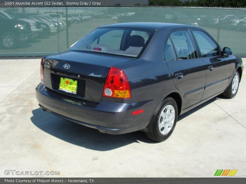 Stormy Gray / Gray 2005 Hyundai Accent GLS Sedan